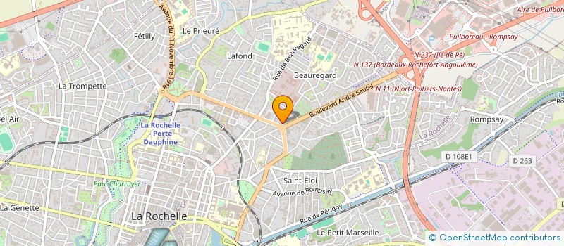 localisation de l'entreprise ENTREPRISE-GENERALE-ELECTRICITE-BATIMENT E.G.E.B.  LA ROCHELLE