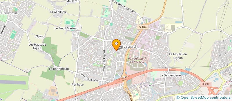 localisation de l'entreprise ENTREPRISE GENERALE ELECTRIQUE BATIMENT à LAGORD