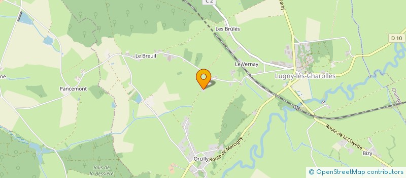 localisation de l'entreprise ENTREPRISE GENERALE ESPACES VERTS  LUGNY-LES-CHAROLLES
