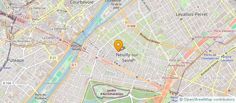 localisation de l'entreprise ENTREPRISE GENERALE GABISON SARL à NEUILLY-SUR-SEINE