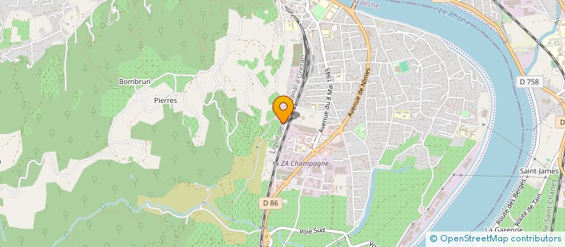 localisation de l'entreprise ENTREPRISE GENERALE GAILLARD à TOURNON-SUR-RHONE