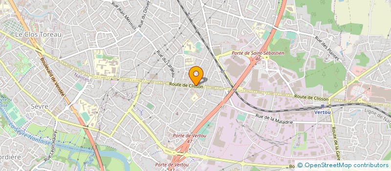 localisation de l'entreprise ENTREPRISE GENERALE GOURDON  SAINT-SEBASTIEN-SUR-LOIRE