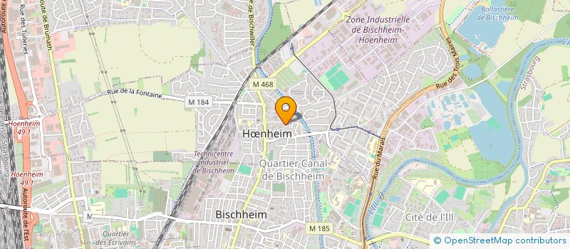 localisation de l'entreprise ENTREPRISE GENERALE GUY  HNHEIM