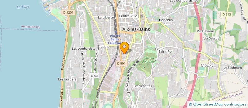 localisation de l'entreprise ENTREPRISE GENERALE LEON GROSSE  AIX-LES-BAINS