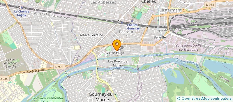 localisation de l'entreprise ENTREPRISE GENERALE MACONNERIE 77  CHELLES