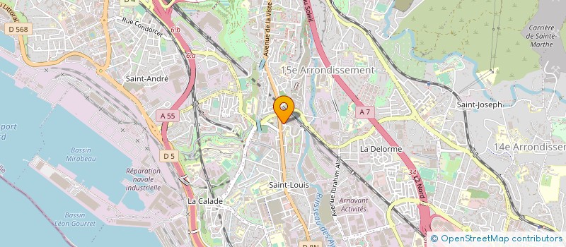 localisation de l'entreprise ENTREPRISE GENERALE MARTINI  MARSEILLE
