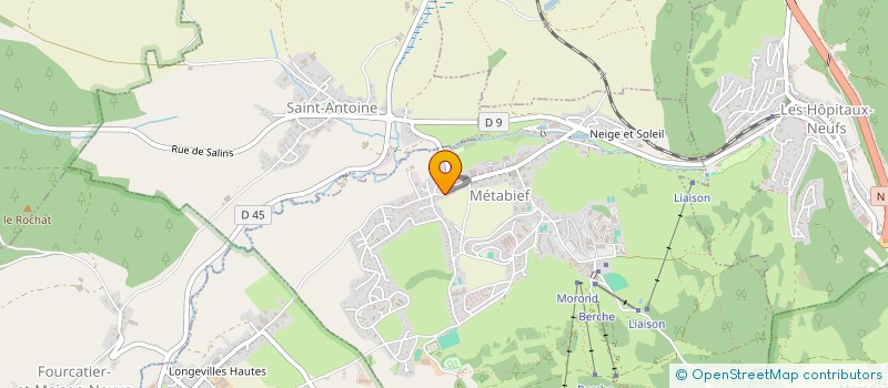 localisation de l'entreprise ENTREPRISE GENERALE MORIN & FILS  METABIEF