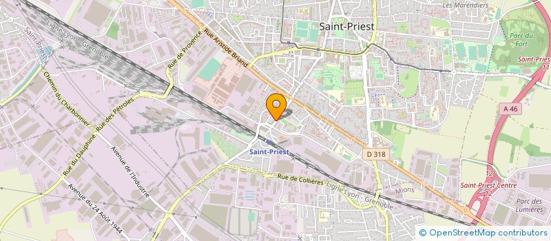 localisation de l'entreprise ENTREPRISE GENERALE MULLET MAILLET à SAINT-PRIEST