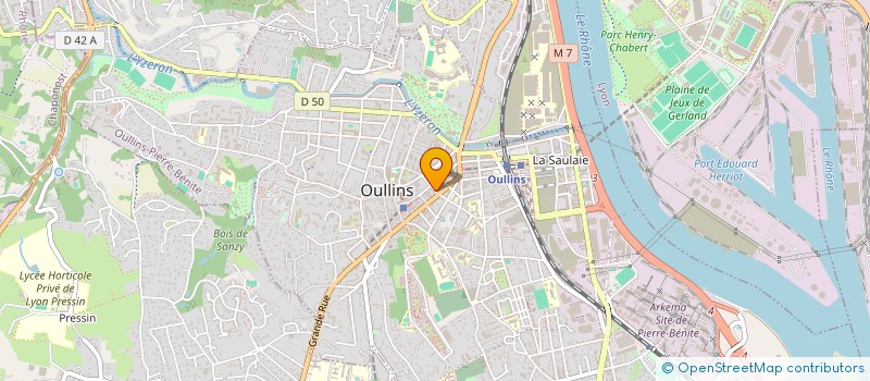 localisation de l'entreprise ENTREPRISE GENERALE PIERRE BROLLO  OULLINS-PIERRE-BENITE