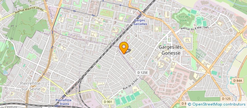 localisation de l'entreprise ENTREPRISE GENERALE PM2C  GARGES-LES-GONESSE