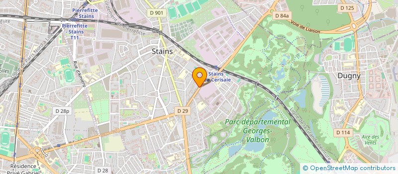 localisation de l'entreprise ENTREPRISE GENERALE POUR LA CONSTRUCTION  STAINS