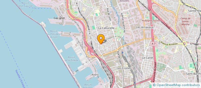 localisation de l'entreprise ENTREPRISE GENERALE PROS à MARSEILLE