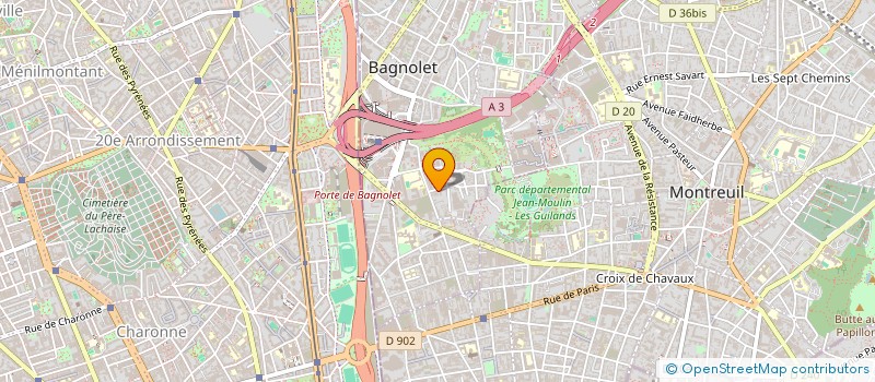 localisation de l'entreprise ENTREPRISE GENERALE QUATRE VINGT TREIZE à BAGNOLET