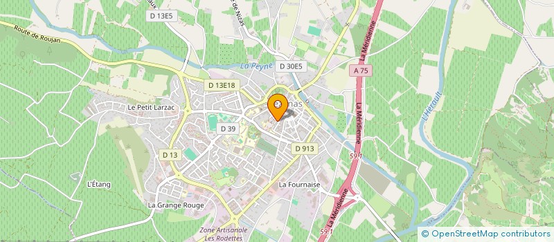 localisation de l'entreprise ENTREPRISE GENERALE RESEAU PRO  PEZENAS