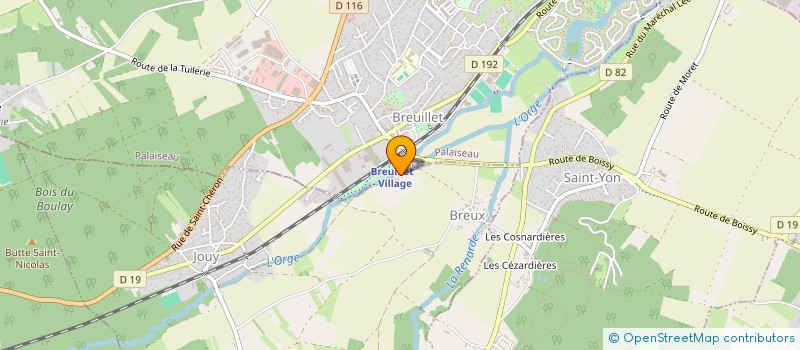 localisation de l'entreprise ENTREPRISE GENERALE SECURITE INCENDIE à BREUX-JOUY