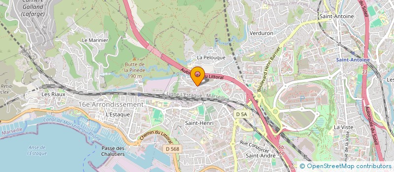 localisation de l'entreprise ENTREPRISE GENIE CIVIL CLIMATISATION à MARSEILLE