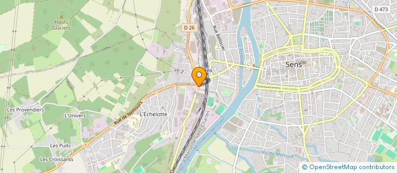 localisation de l'entreprise ENTREPRISE GENNETIER-SERRUR INDUST BATIM à SENS