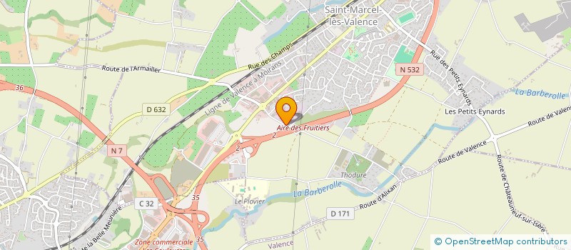 localisation de l'entreprise ENTREPRISE GENTIAL ET FILS à SAINT-MARCEL-LES-VALENCE