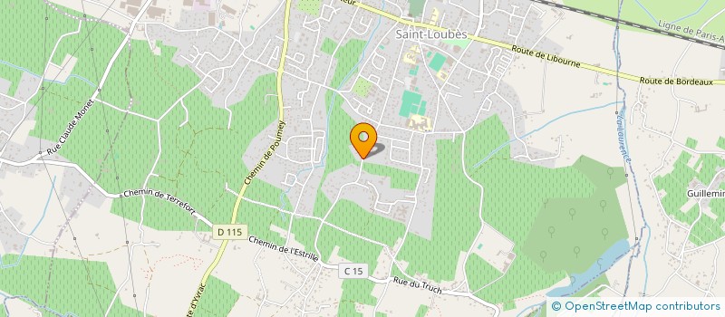 localisation de l'entreprise ENTREPRISE GEORG CHANTAL  SAINT-LOUBES