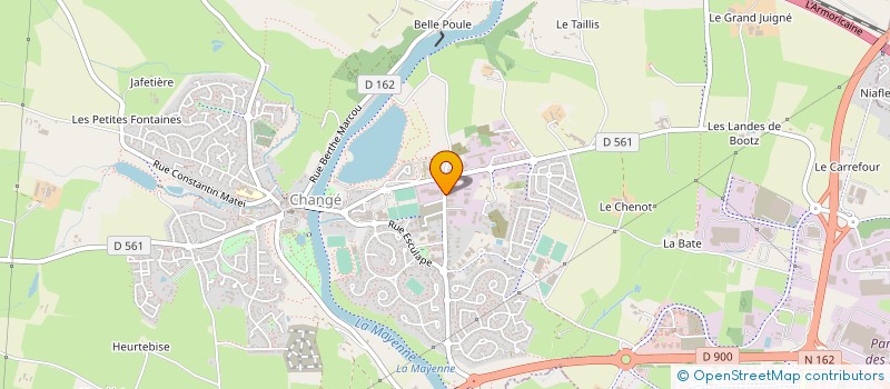 localisation de l'entreprise ENTREPRISE GERAULT à CHANGE