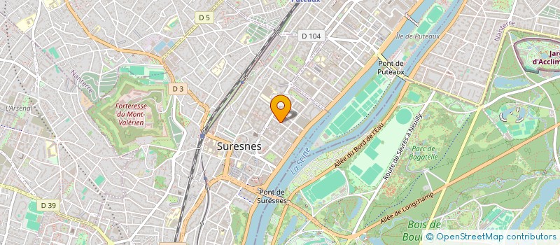 localisation de l'entreprise ENTREPRISE GESTION STRATEGIE EGS à SURESNES