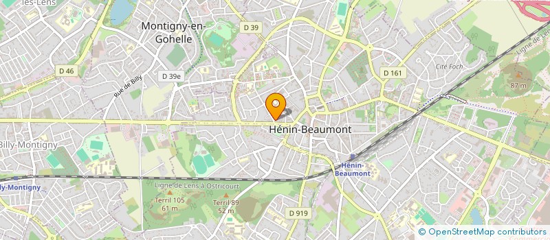 localisation de l'entreprise ENTREPRISE GIBELLO à HENIN-BEAUMONT