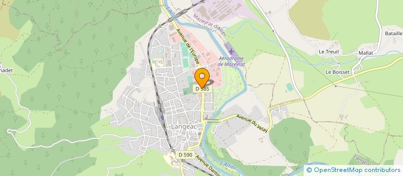 localisation de l'entreprise ENTREPRISE GIGNAC ET COMPAGNIE  LANGEAC