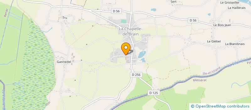 localisation de l'entreprise ENTREPRISE GILBERT FRERES  LA CHAPELLE-DE-BRAIN