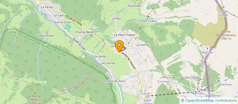localisation de l'entreprise ENTREPRISE GILLES & ALFRED RUBIN à CHATEL