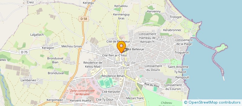 localisation de l'entreprise ENTREPRISE GILLET  SAINT-POL-DE-LEON