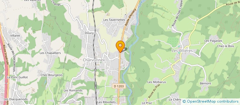 localisation de l'entreprise ENTREPRISE GIMBERT à CHARVONNEX