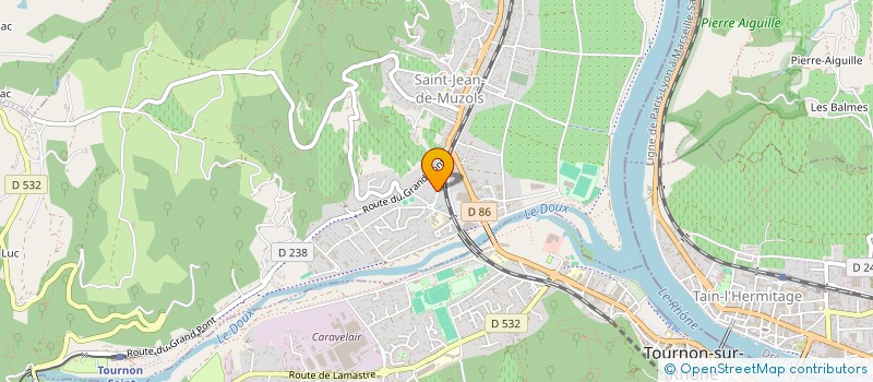 localisation de l'entreprise ENTREPRISE GINOUX ET FILS à SAINT-JEAN-DE-MUZOLS