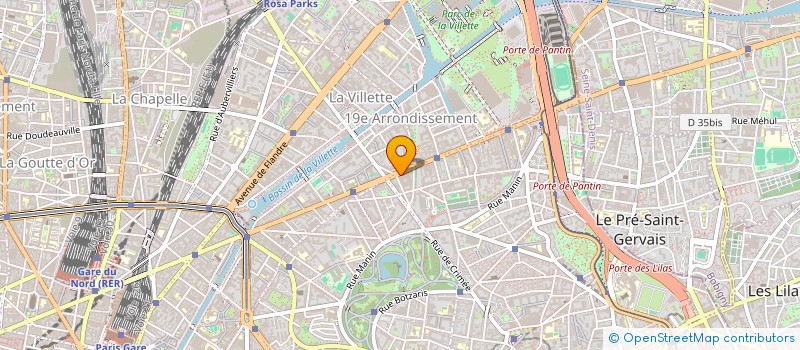 localisation de l'entreprise ENTREPRISE GLACES BATIMENT à PARIS