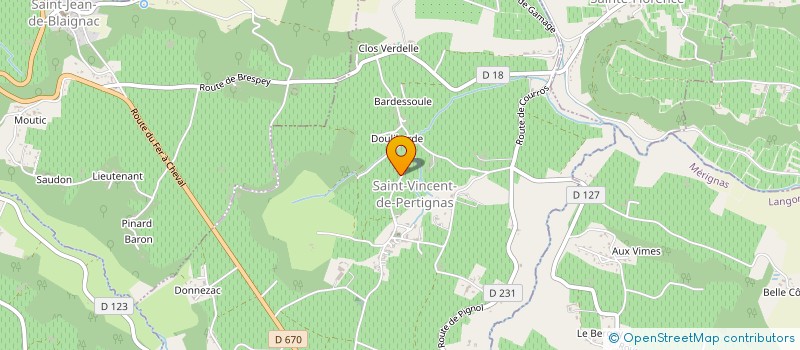 localisation de l'entreprise ENTREPRISE GNLE TRAVAUX AGRICOLES ESPIET  ESPIET