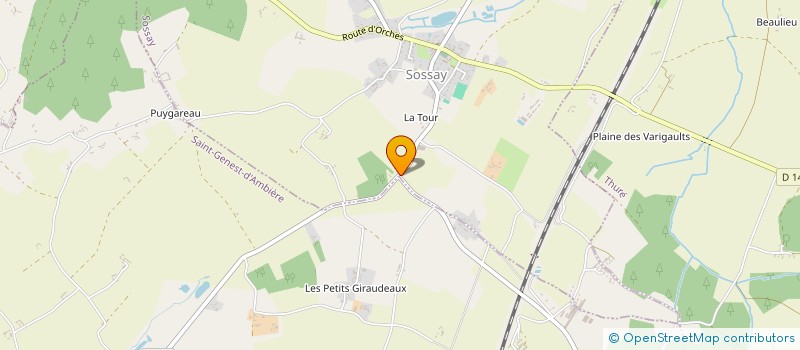 localisation de l'entreprise ENTREPRISE GODIN SARL à SERIGNY