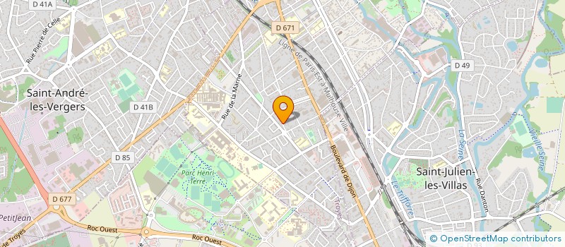 localisation de l'entreprise ENTREPRISE GODON à TROYES