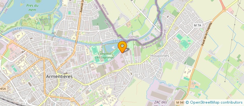 localisation de l'entreprise ENTREPRISE GOMES  HOUPLINES