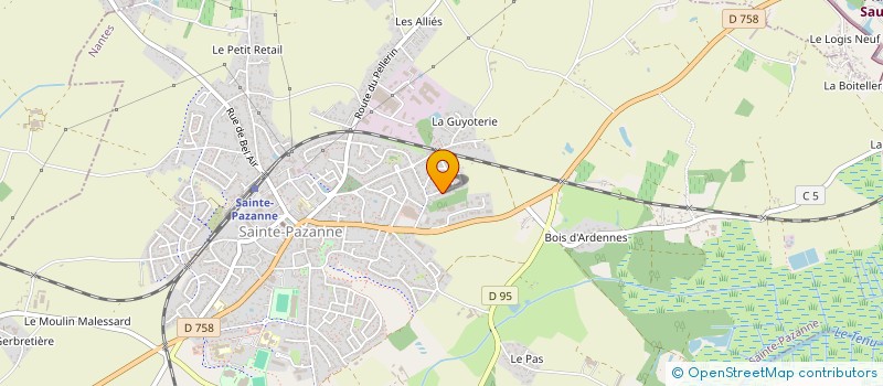 localisation de l'entreprise ENTREPRISE GOMES à SAINTE-PAZANNE