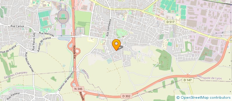localisation de l'entreprise ENTREPRISE GONCALVES à MEYZIEU