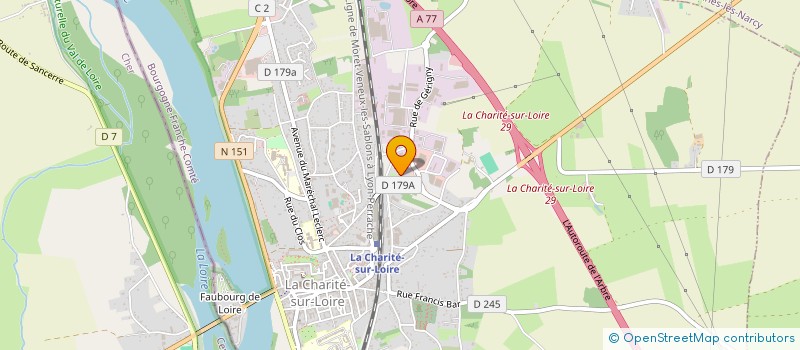 localisation de l'entreprise ENTREPRISE GONZALEZ BATIMENT à LA CHARITE-SUR-LOIRE