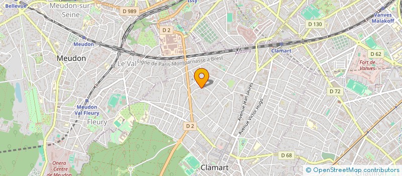 localisation de l'entreprise ENTREPRISE GORLET à CLAMART