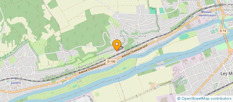 localisation de l'entreprise ENTREPRISE GOUES  MEZY-SUR-SEINE