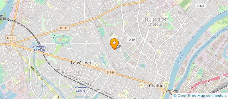 localisation de l'entreprise ENTREPRISE GOURVAT SARL à CHATOU