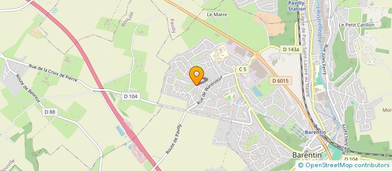 localisation de l'entreprise ENTREPRISE GRANDFILS  PISSY-POVILLE