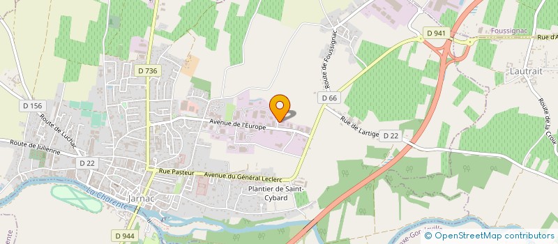 localisation de l'entreprise ENTREPRISE GRANET à JARNAC