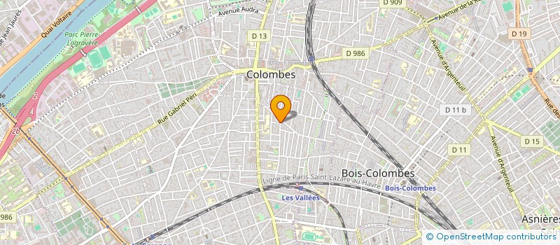 localisation de l'entreprise ENTREPRISE GRISONI ET ASSOCIES à COLOMBES