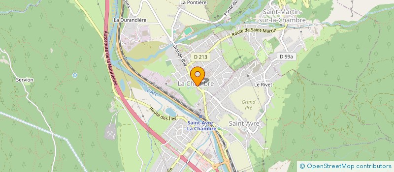 localisation de l'entreprise ENTREPRISE GUANDALINO JEAN-PHILIPPE à LA CHAMBRE