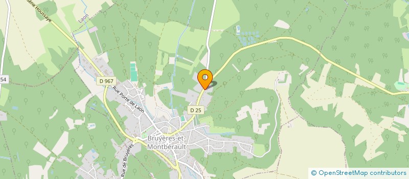 localisation de l'entreprise ENTREPRISE GUBBIOTTI ET FILS à BRUYERES-ET-MONTBERAULT