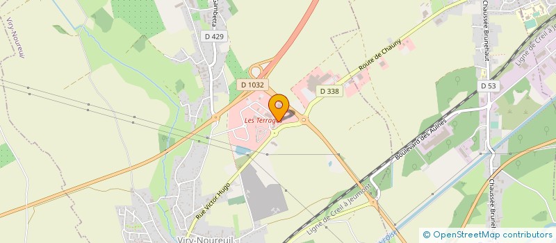 localisation de l'entreprise ENTREPRISE GUERIN DROMAS à VIRY-NOUREUIL