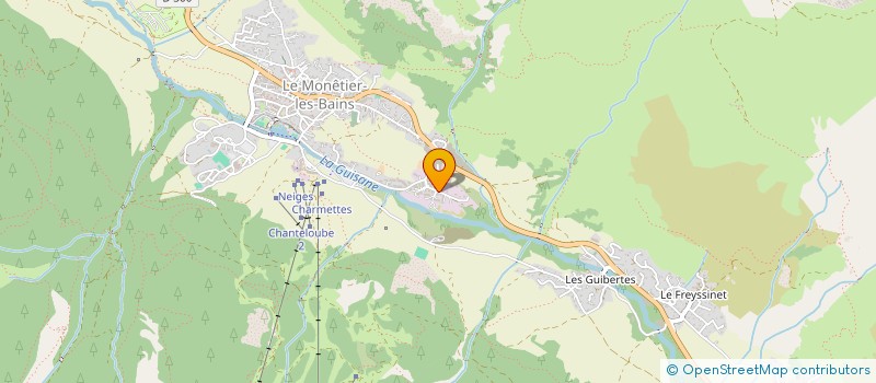 localisation de l'entreprise ENTREPRISE GUGLIELMETTI à LE MONETIER-LES-BAINS